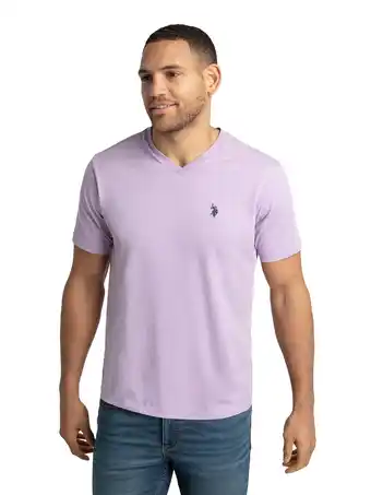 Walmart U.S. Polo Assn. Men's Short Sleeve V-Neck Tee offer