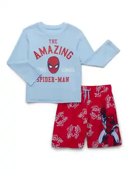 Walmart Character Toddler Boy Long- Sleeve Rash Guard and Swim Trunk Set, 2-Piece, Sizes 12M-5T offer