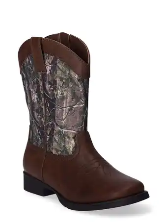 Walmart Wonder Nation Toddler & Boys Camo Cowboy Western Boots offer