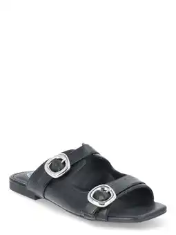Walmart Scoop Women's Flat Slide Buckle Sandals offer