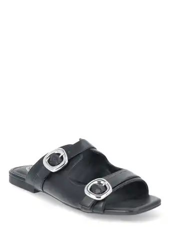 Walmart Scoop Women's Flat Slide Buckle Sandals offer