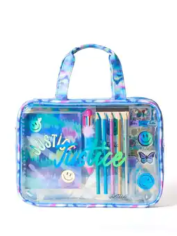 Walmart Justice Stationery Set with Smiley Case, 13pc set for children ages 6 and up offer