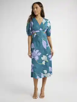 Walmart Sofia Jeans Women's and Women's Plus Satin Jacquard Dress, Mid Calf Length, Sizes XS-4X offer