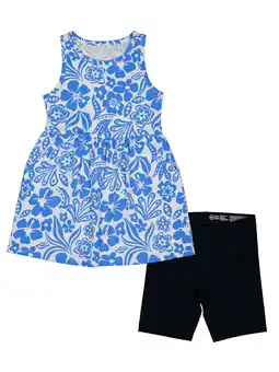 Walmart Wonder Nation Girls Tank Play Dress and Biker Shorts Set, 2-Piece, Sizes 4-18 & Plus offer