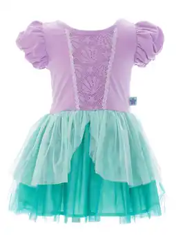 Walmart Disney Princess Toddler Girls Little Mermaid Cosplay Dress with Puff Sleeves, Sizes 12M-5T offer