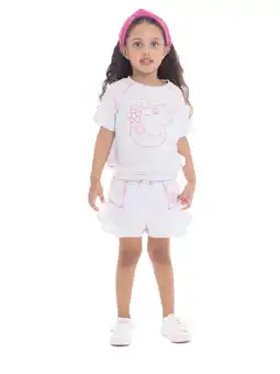 Walmart Bluey Toddler Girl Embroidered Graphic Top and Ruffle Shorts Set, 2-Piece, Sizes 12M-5T offer