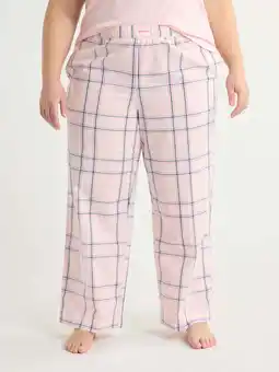 Walmart Joyspun Women's and Women’s Plus Cotton Poplin Sleep Pants, Sizes XS to 3X offer