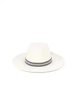 Walmart The Pioneer Woman Felt Fedora with Novelty Band, Ivory, Women's offer