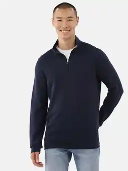 Walmart George Men's Quarter Zip Pullover with Long Sleeves, Sizes S-3XL offer