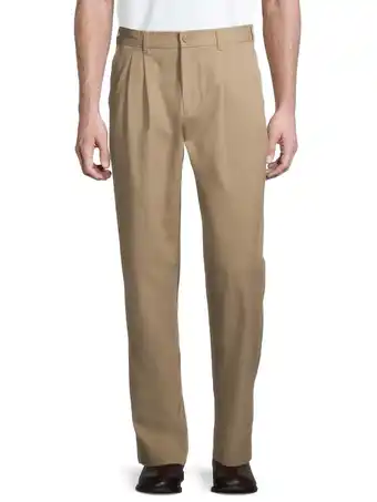 Walmart George Big Men's Pleated Front Wrinkle Resistant Pants offer