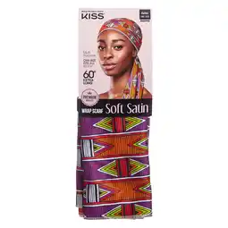 Walmart KISS Colors & Care Premium Soft Satin Wrap Scarf 60 Extra-Long, Aztec, Adult,1 Count offer