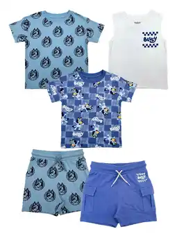 Walmart Bluey Toddler Boy Mix & Match Outfit Set, 5-Piece, Sizes 12 Months-5T offer