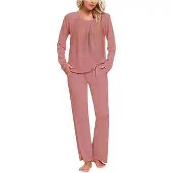 Walmart Xunlbb Plus Size Womens Pajamas Ladies' Gradient Printed Casual Top Pants Pajama Set S-3XL offer