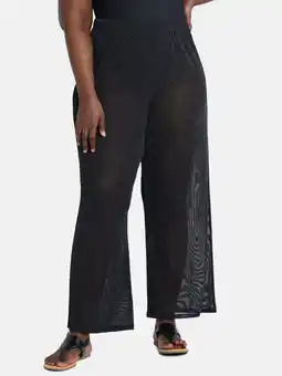 Walmart Time and Tru Women's and Women's Plus Sparkle Coverup Pants, Sizes XS-3X offer