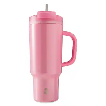 Walmart TAL Stainless Steel Hudson Tumbler with Straw 40 fl oz, Shimmering Pink offer
