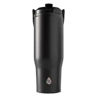 Walmart TAL Stainless Steel Hudson Tumbler with Flip-Up Straw 30oz, Black offer