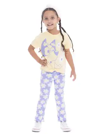 Walmart Bluey Toddler Girls Graphic Tee and Flare Leggings Set, 2-Piece, Sizes 12M-5T offer