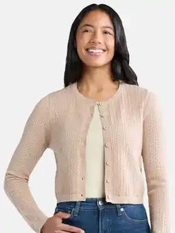 Walmart Madden NYC Women’s Cotton Crochet Cardigan Sweater, Midweight, Sizes XXS-XXL offer