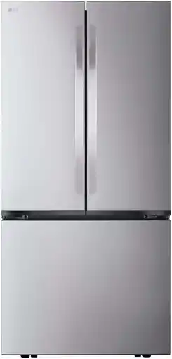 Walmart LG Counter Depth French Three Door Refrigerator, Silver offer