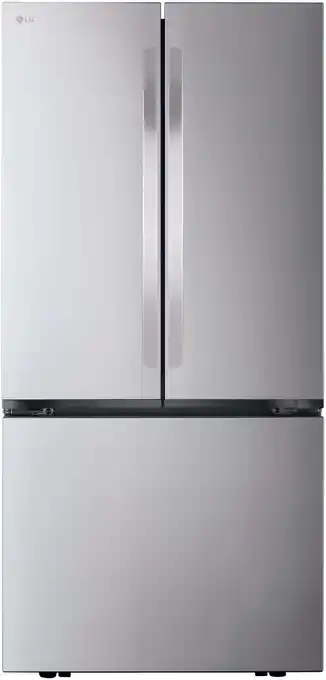 Walmart LG Counter Depth French Three Door Refrigerator, Silver offer