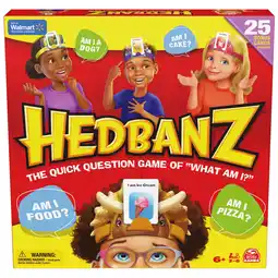 Walmart Hedbanz 2nd Edition Picture Guessing Board Game with 25 Bonus Cards Walmart Exclusive offer