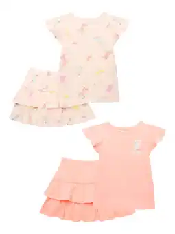 Walmart 365 Kids From Garanimals Girls' Tee and Scooter Skirt Outfit Set, 4-Piece, Sizes 4-10 offer