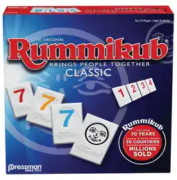 Walmart Rummikub Classic Edition - The Original Rummy Tile Game for Ages 8 and up - by Pressman offer