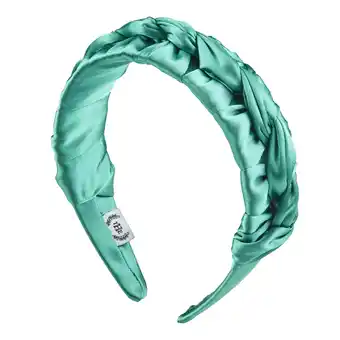 Walmart The Home Edit Braided Satin Headband, Vibrant Green offer