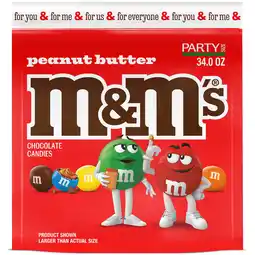 Walmart M&M's Peanut Butter Chocolate Graduation Party Candy, Party Size - 34 oz Bulk Bag offer