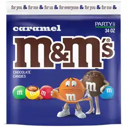 Walmart M&M's Caramel Milk Chocolate Candy Party Size - 34 oz Bag offer