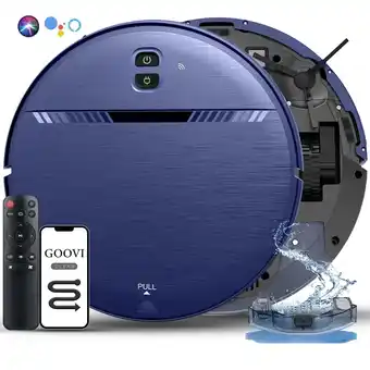 Walmart GOOVI Robot Vacuum Cleaner, 2 in 1 Robot Vacuum and Mop Combo for Pet Hair, Hard Floor offer
