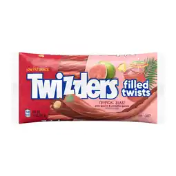 Walmart Twizzlers Filled Twists Tropical Blast Fruit Flavored Licorice Style Candy, Bag 11 oz offer
