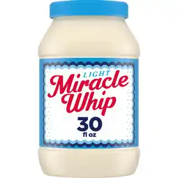 Walmart Miracle Whip Light Mayo-like Dressing Jar, 30 fl oz offer