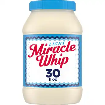 Walmart Miracle Whip Light Mayo-like Dressing Jar, 30 fl oz offer
