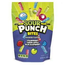 Walmart Sour Punch Bites Assorted Flavors Candy, 9oz Resealable Bag offer