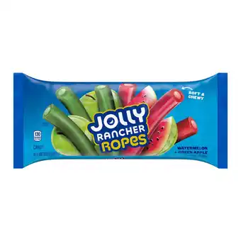 Walmart Jolly Rancher Ropes Watermelon and Green Apple Flavored Candy, Bag 10 oz offer
