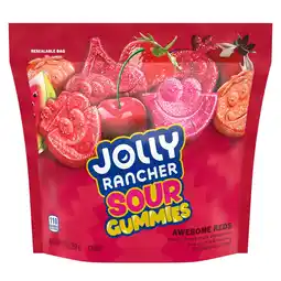 Walmart Jolly Rancher Sour Gummies Awesome Reds Assorted Fruit Flavored Candy, Bag 13 oz offer