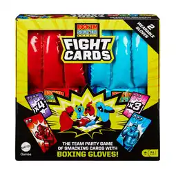 Walmart Rock Em Sock Em Robots Fight Cards Card Game with Two Boxing Gloves, Team Party Game offer