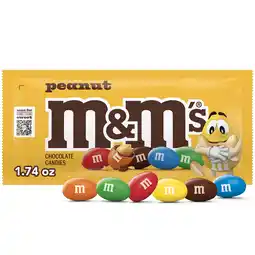 Walmart M&M's Peanut Milk Chocolate Candy, Full Size - 1.74 oz Pouch offer