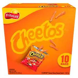 Walmart Cheetos Crunchy Cheese Flavored Snacks, 1 oz 10 Count offer