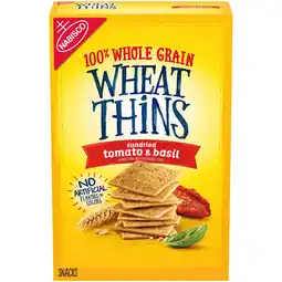 Walmart Wheat Thins Sundried Tomato & Basil Snacks, Whole Grain Wheat Crackers, Snack Crackers, 8.5 oz offer