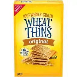 Walmart Wheat Thins Original Snacks, Whole Grain Wheat Crackers, Snack Crackers, 8.5 oz offer