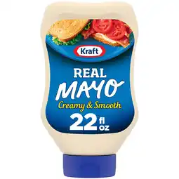 Walmart Kraft Real Mayo Creamy & Smooth Mayonnaise Squeeze Bottle, 22 fl oz offer