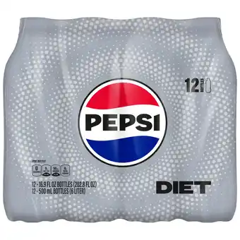 Walmart Diet Pepsi Soda, 16.9 oz Bottles, 12 Count offer