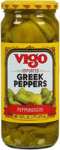 Walmart VIGO Greek Peppers, 16 oz (Pack of 6) offer