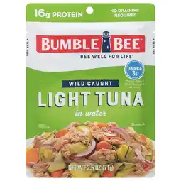 Walmart Bumble Bee Light Tuna in Water, 2.5 oz Pouch offer