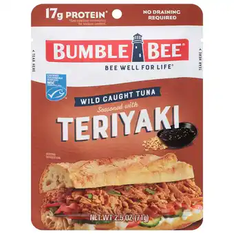 Walmart Bumble Bee Teriyaki seasoned Tuna, Ready to Eat, 17g of Protein, 2.5 oz. Pouch offer