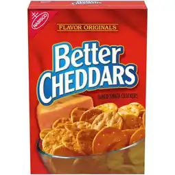 Walmart Better Cheddars Baked Snack Cheese Crackers, 6.5 oz offer