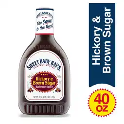 Walmart Sweet Baby Ray's Hickory & Brown Sugar Barbecue Sauce 40 oz offer