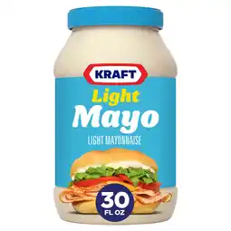 Walmart Kraft Light Mayo with 1/2 the Fat & Calories of Regular Mayonnaise, 30 fl oz Jar offer